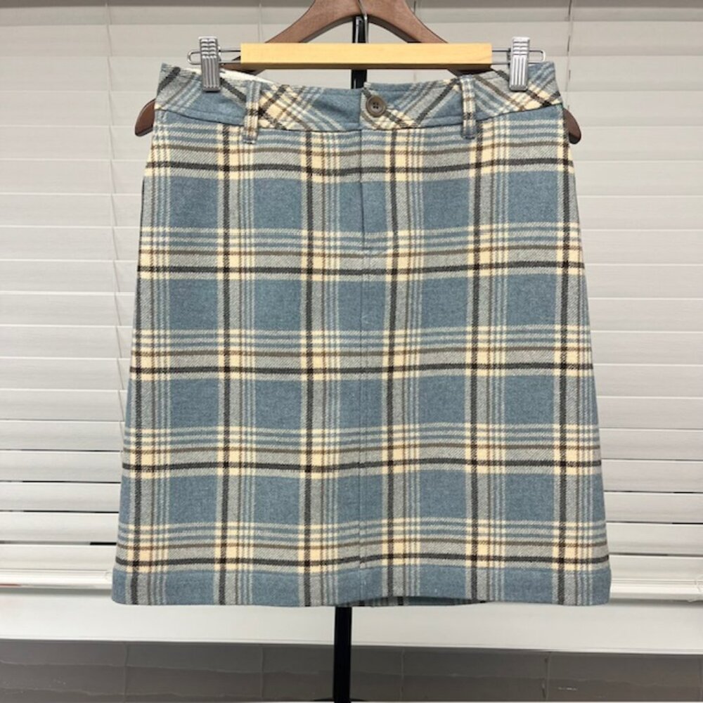 Eddie Bauer Plaid Wool Skirt - Women's Size 2